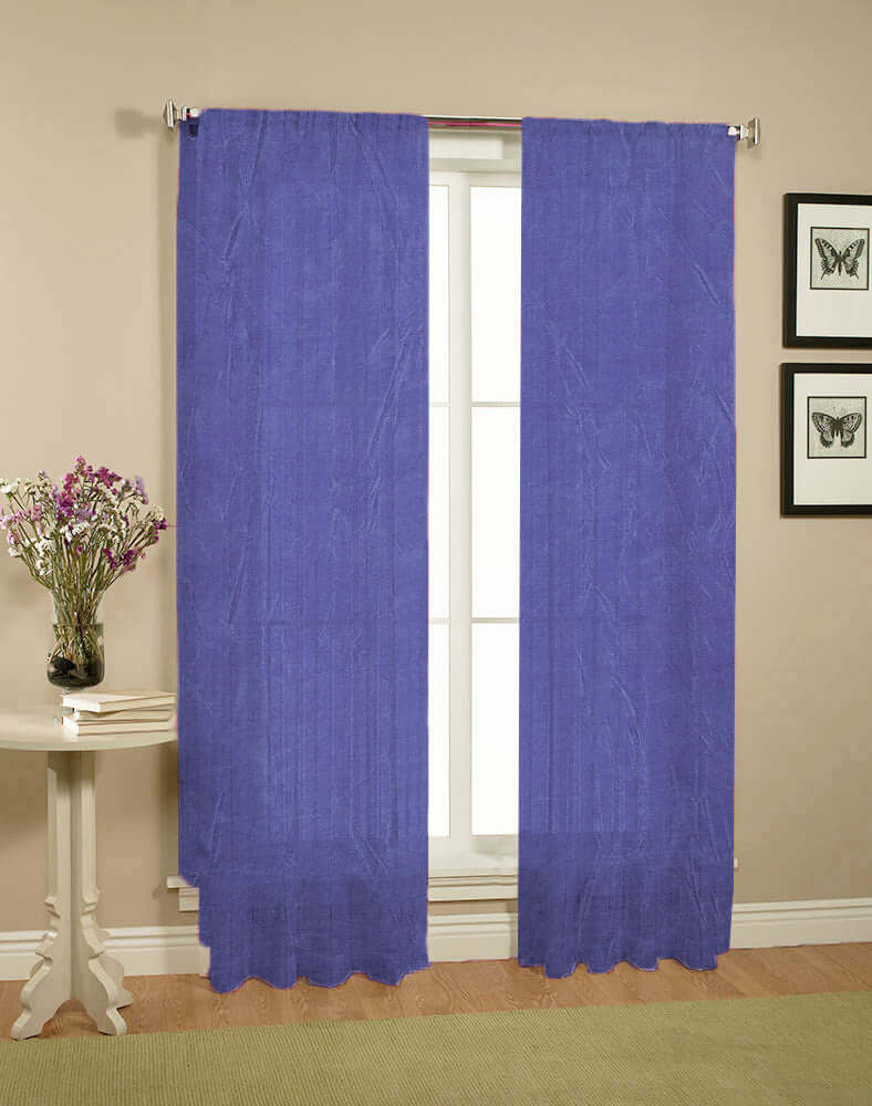 _label_, DSZ Product, feed-cond-new, feed-sl-free shipping, free-shipping, newPair Of Crushed Sheer Curtains Blue - Premium Home & Garden > Curtains > Curtains & Drapes from DSZ ! Shop Online Buy Now at S & D's Value Store Family Business Best Customer Service_label_, DSZ Product, feed-cond-new, feed-sl-free shipping, free-shipping, new