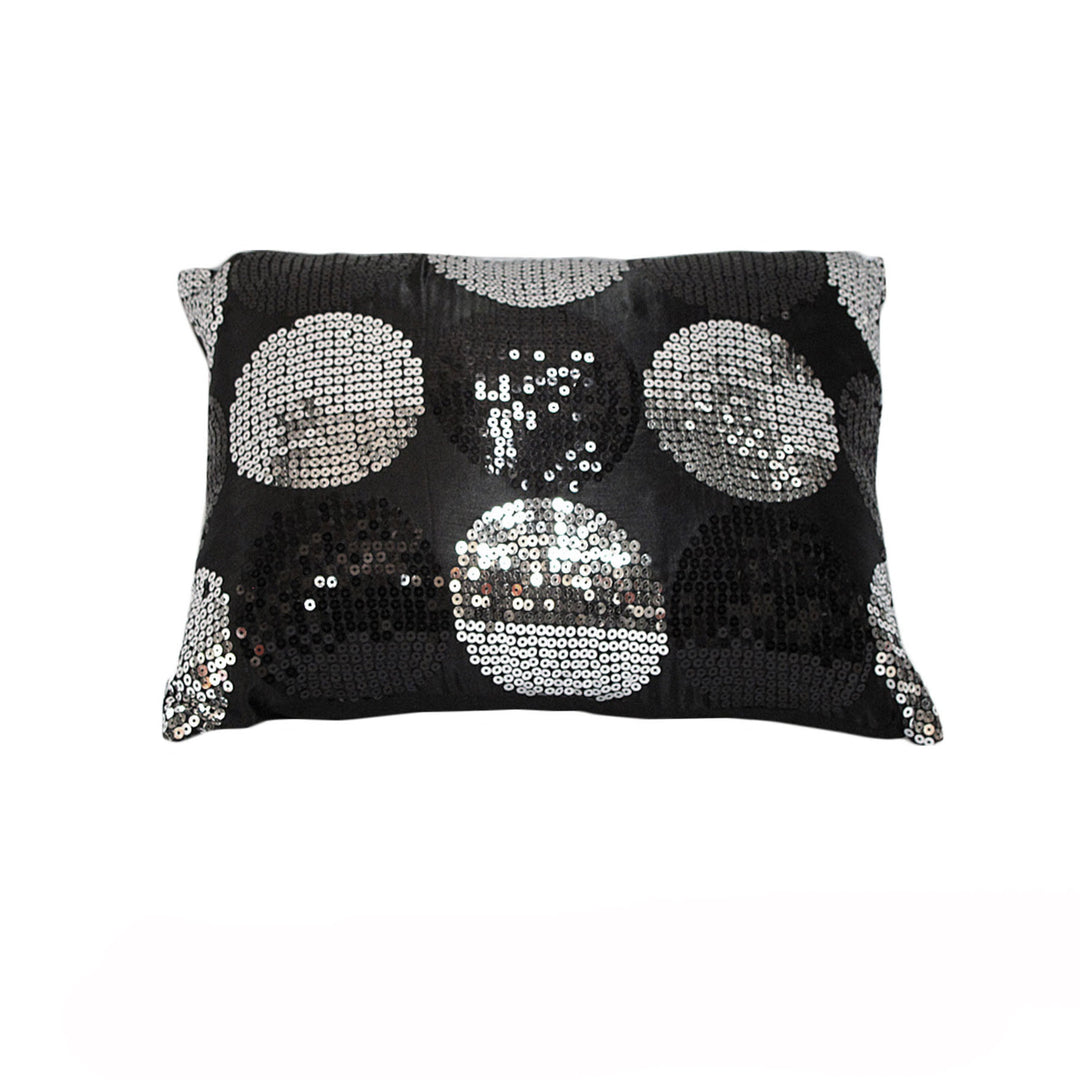 _label_, DSZ Product, feed-cond-new, feed-sl-free shipping, free-shipping, newSequined Black Silver Breakfast Filled Cushion - Premium Furniture > Bar Stools & Chairs > Arm Chairs & Recliners from DSZ ! Shop Online Buy Now at S & D's Value Store Family Business Best Customer Service_label_, DSZ Product, feed-cond-new, feed-sl-free shipping, free-shipping, new