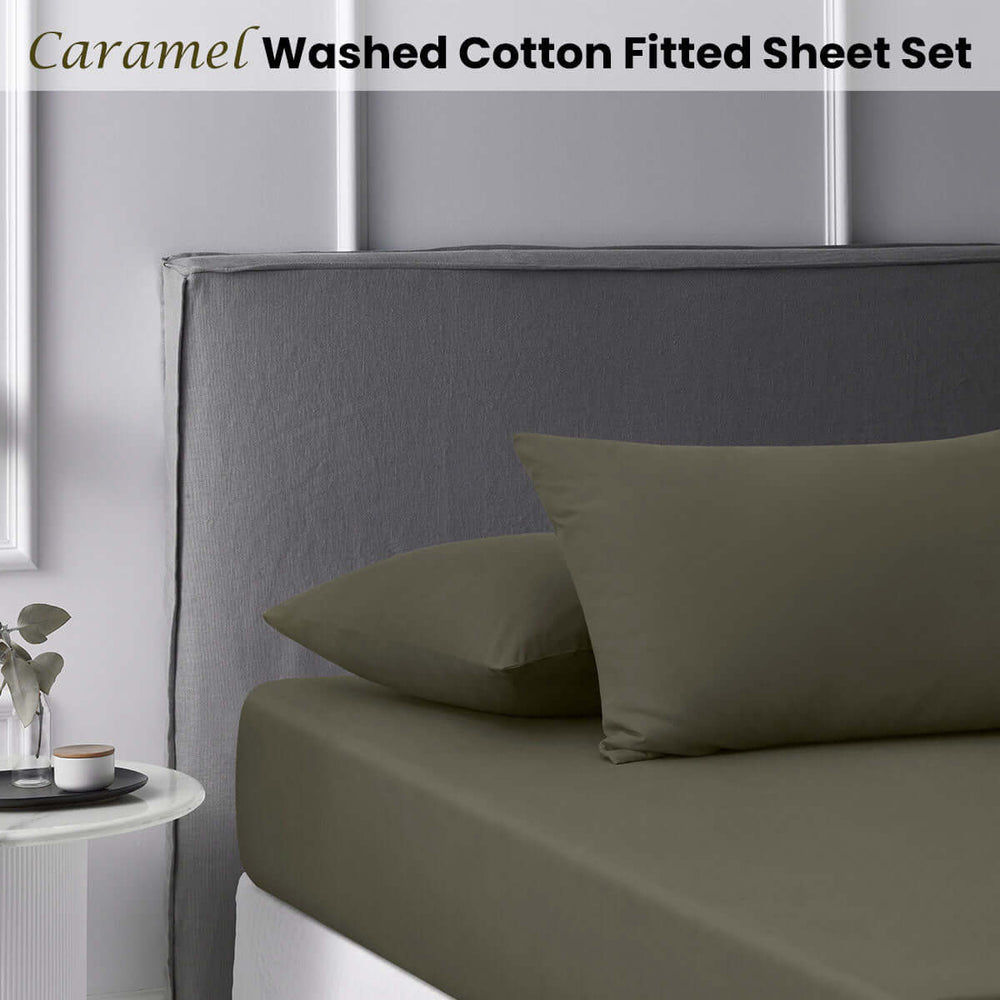 _label_, DSZ Product, feed-cond-new, feed-sl-free shipping, free-shippingAccessorize Caramel Washed Cotton Fitted Sheet Set King - Premium Home & Garden > Bedding > Bed Sheets from Accessorize ! Shop Online Buy Now at S & D's Value Store Family Business Best Customer Service_label_, DSZ Product, feed-cond-new, feed-sl-free shipping, free-shipping