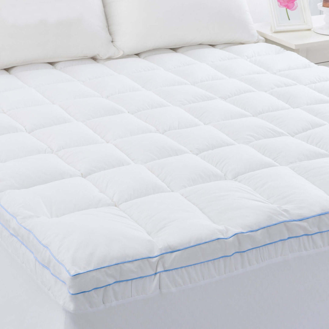 _label_, DSZ Product, feed-cond-new, feed-sl-free shipping, free-shipping, newCloudland 750Gsm Memory Resistant Microball Fill Mattress Topper King Single - Premium Outdoor Recreation > Camping > Inflatable Mattresses from Cloudland ! Shop Online Buy Now at S & D's Value Store Family Business Best Customer Service_label_, DSZ Product, feed-cond-new, feed-sl-free shipping, free-shipping, new