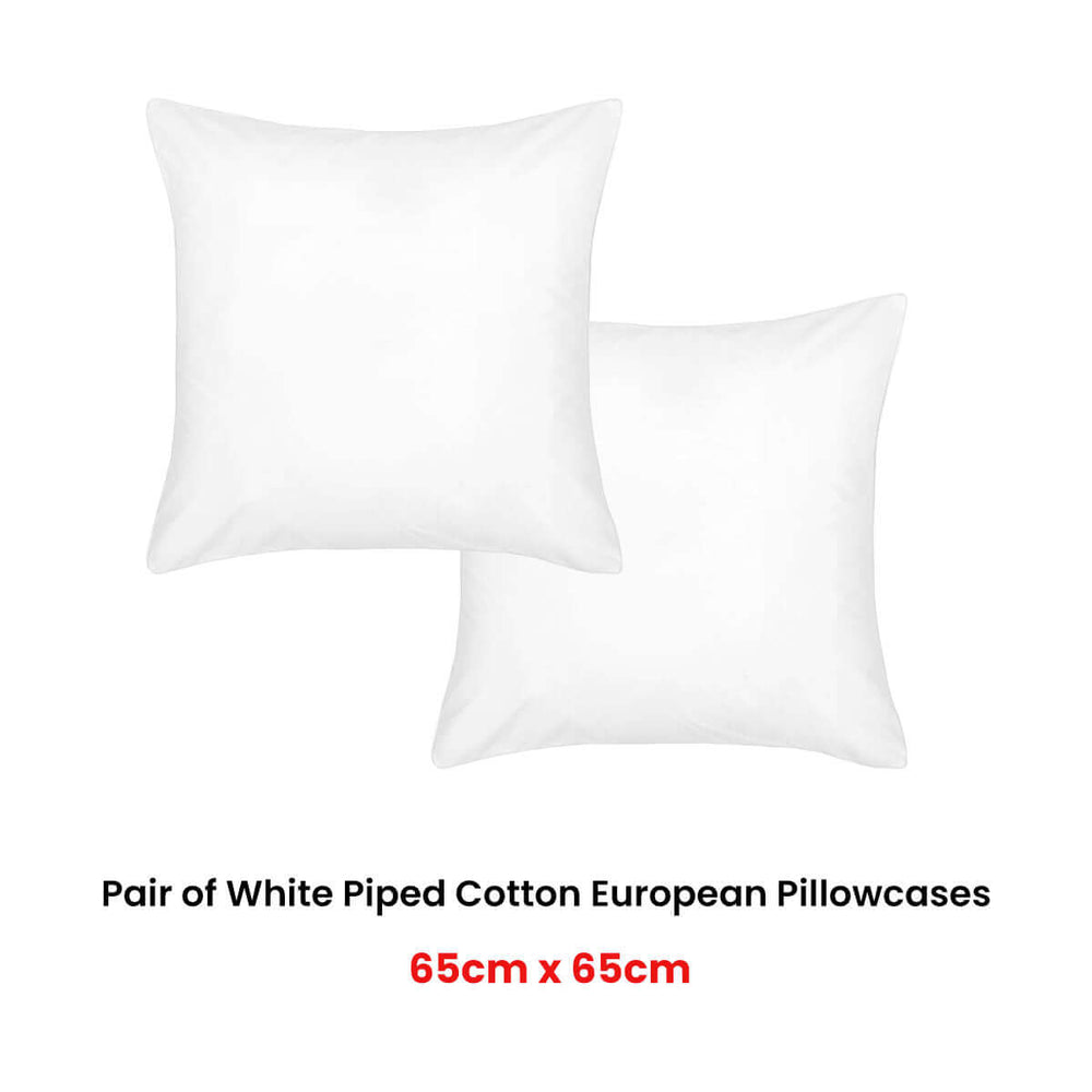 _label_, DSZ Product, feed-cond-new, feed-sl-free shipping, free-shippingAccessorize Pair Of White Piped Hotel Deluxe Cotton European Pillowcases - Premium Home & Garden > Bedding > Pillows from Accessorize ! Shop Online Buy Now at S & D's Value Store Family Business Best Customer Service_label_, DSZ Product, feed-cond-new, feed-sl-free shipping, free-shipping