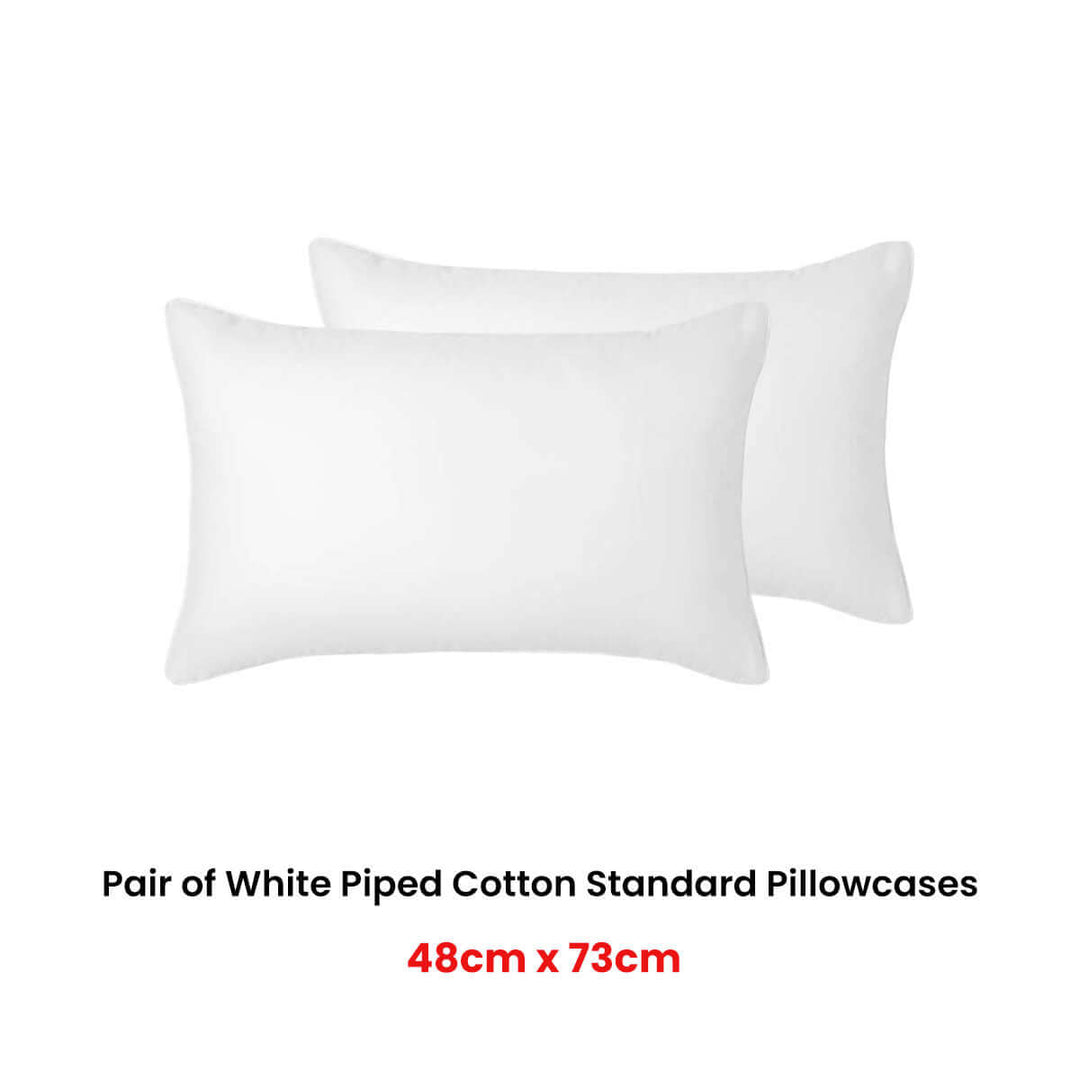 _label_, DSZ Product, feed-cond-new, feed-sl-free shipping, free-shippingAccessorize Pair Of White Piped Hotel Deluxe Cotton Standard Pillowcases - Premium Home & Garden > Bedding > Bed Sheets from Accessorize ! Shop Online Buy Now at S & D's Value Store Family Business Best Customer Service_label_, DSZ Product, feed-cond-new, feed-sl-free shipping, free-shipping