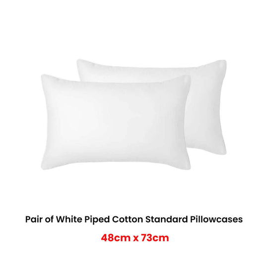 _label_, DSZ Product, feed-cond-new, feed-sl-free shipping, free-shippingAccessorize Pair Of White Piped Hotel Deluxe Cotton Standard Pillowcases - Premium Home & Garden > Bedding > Bed Sheets from Accessorize ! Shop Online Buy Now at S & D's Value Store Family Business Best Customer Service_label_, DSZ Product, feed-cond-new, feed-sl-free shipping, free-shipping