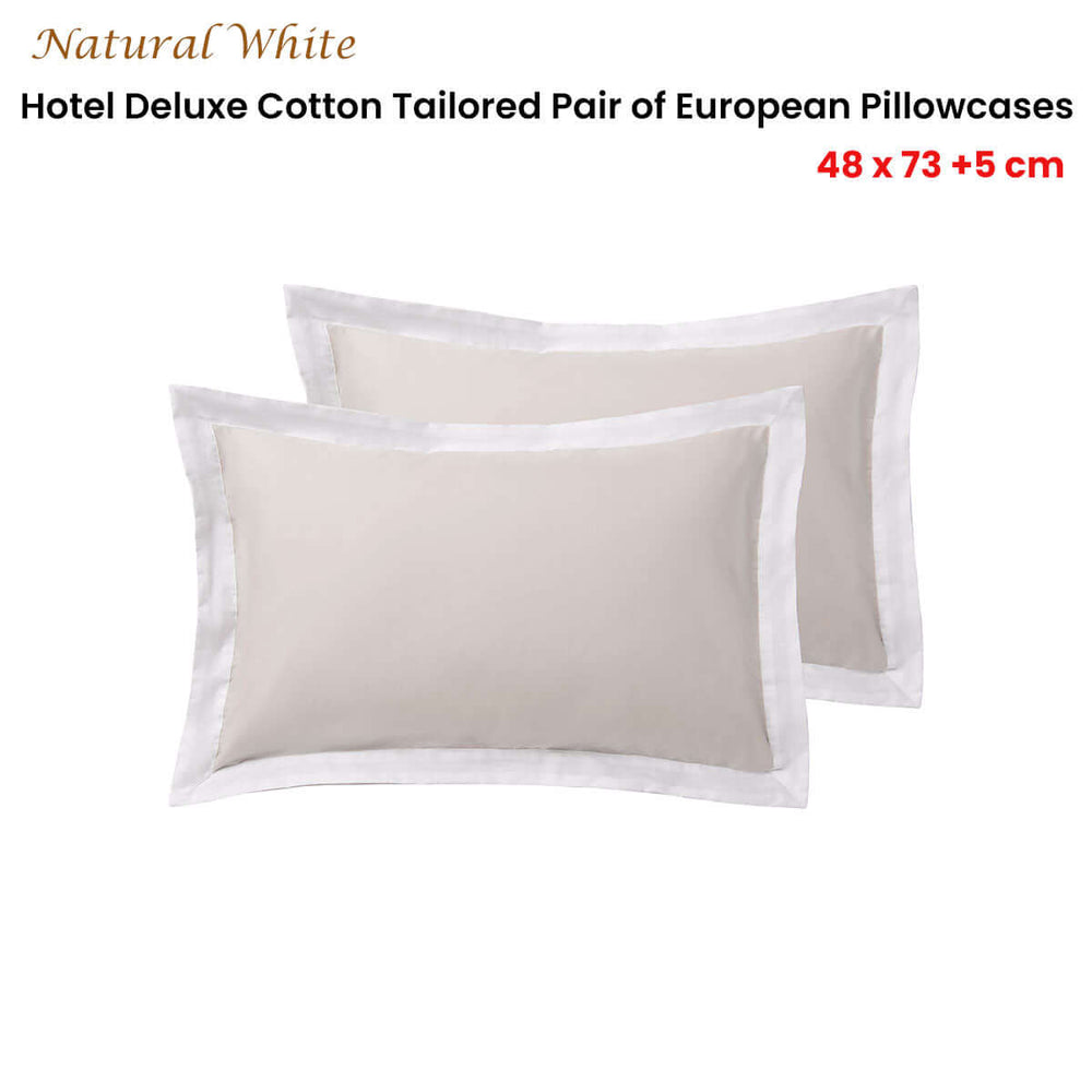 _label_, DSZ Product, feed-cond-new, feed-sl-free shipping, free-shippingAccessorize Pair Of  White/Natural Tailored Hotel Deluxe Cotton Standard Pillowcases - Premium Home & Garden > Bedding > Bed Sheets from Accessorize ! Shop Online Buy Now at S & D's Value Store Family Business Best Customer Service_label_, DSZ Product, feed-cond-new, feed-sl-free shipping, free-shipping