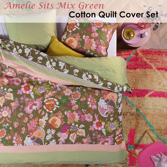 _label_, DSZ Product, feed-cond-new, feed-sl-free shipping, free-shipping, newOilily Amelie Sits Mix Green Cotton Sateen Quilt Cover Set Queen - Premium Furniture > Bar Stools & Chairs > Arm Chairs & Recliners from Oilily ! Shop Online Buy Now at S & D's Value Store Family Business Best Customer Service_label_, DSZ Product, feed-cond-new, feed-sl-free shipping, free-shipping, new