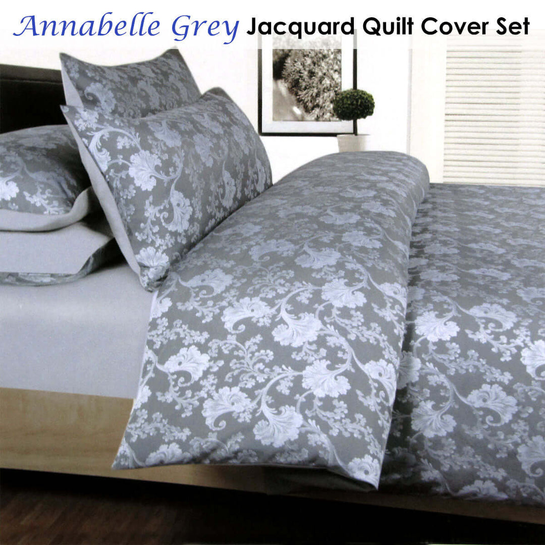 _label_, DSZ Product, feed-cond-new, feed-sl-free shipping, free-shippingAccessorize Annabelle Grey Jacquard Quilt Cover Set Double - Premium Home & Garden > Bedding > Duvet Covers from Accessorize ! Shop Online Buy Now at S & D's Value Store Family Business Best Customer Service_label_, DSZ Product, feed-cond-new, feed-sl-free shipping, free-shipping