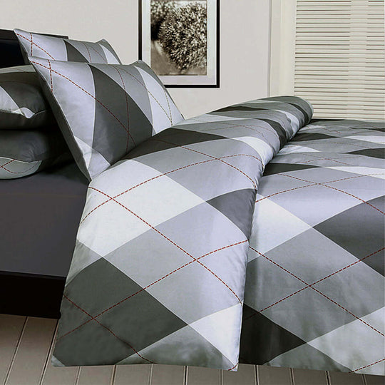 _label_, DSZ Product, feed-cond-new, feed-sl-free shipping, free-shippingBig Sleep Argyles Black Quilt Cover Set Single - Premium Home & Garden > Bedding > Duvet Covers from Big Sleep ! Shop Online Buy Now at S & D's Value Store Family Business Best Customer Service_label_, DSZ Product, feed-cond-new, feed-sl-free shipping, free-shipping