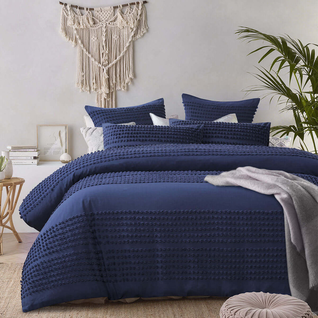 _label_, DSZ Product, feed-cond-new, feed-sl-free shipping, free-shippingAccessorize Betty Betty Dark Denim Cotton Quilt Cover Set Queen - Premium Home & Garden > Bedding > Duvet Covers from Accessorize ! Shop Online Buy Now at S & D's Value Store Family Business Best Customer Service_label_, DSZ Product, feed-cond-new, feed-sl-free shipping, free-shipping