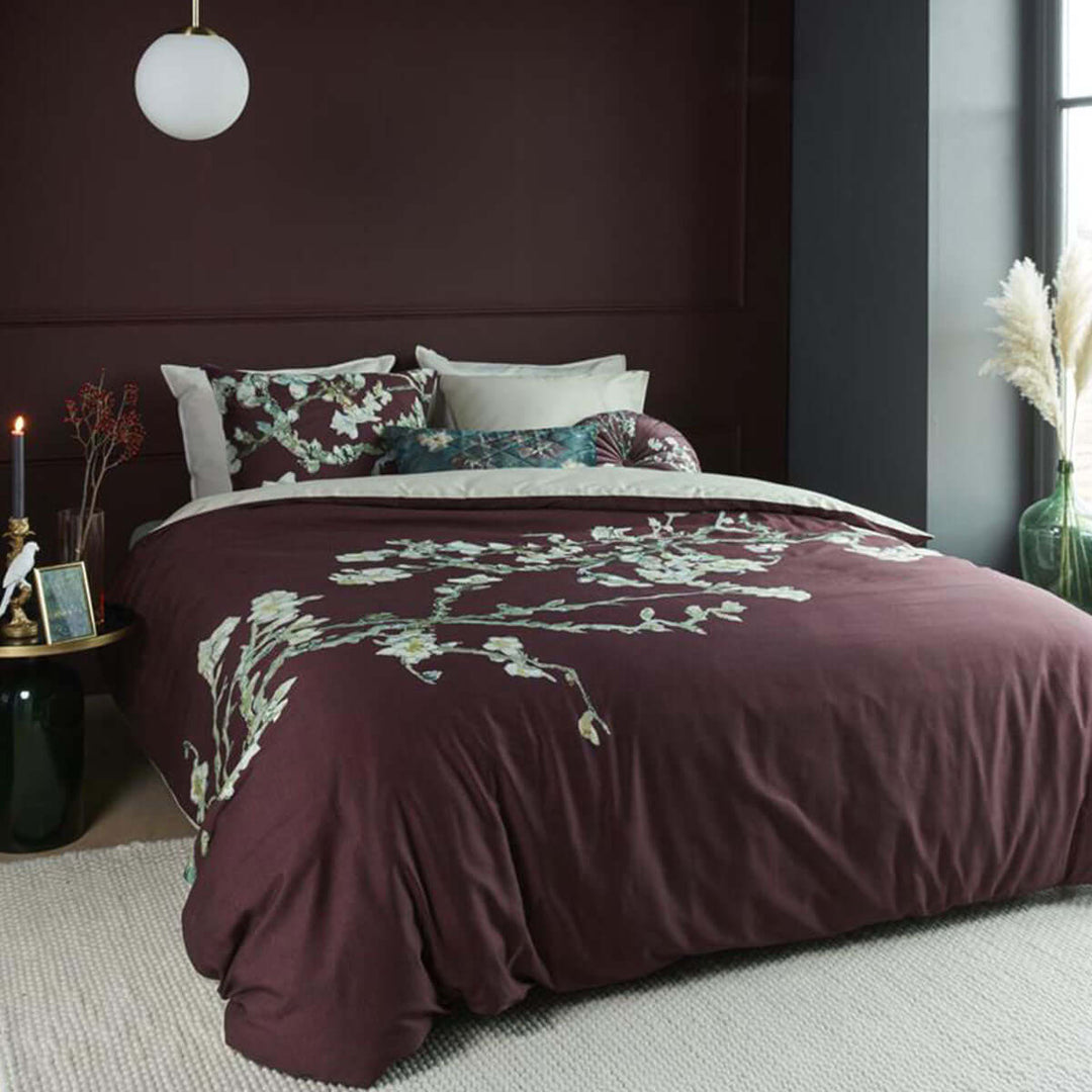 _label_, DSZ Product, feed-cond-new, feed-sl-free shipping, free-shipping, newBedding House Van Gogh Blossom Dark Red Cotton Quilt Cover Set King - Premium Home & Garden > Bedding > Duvet Covers from Bedding House ! Shop Online Buy Now at S & D's Value Store Family Business Best Customer Service_label_, DSZ Product, feed-cond-new, feed-sl-free shipping, free-shipping, new