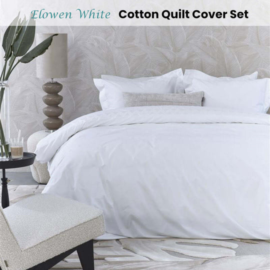 _label_, DSZ Product, feed-cond-new, feed-sl-free shipping, free-shipping, newRiviera Maison Elowen White Cotton Quilt Cover Set King - Premium Home & Garden > Bedding > Duvet Covers from Riviera Maison ! Shop Online Buy Now at S & D's Value Store Family Business Best Customer Service_label_, DSZ Product, feed-cond-new, feed-sl-free shipping, free-shipping, new