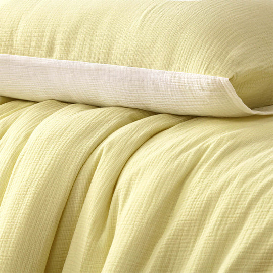 _label_, DSZ Product, feed-cond-new, feed-sl-free shipping, free-shipping, newVintage Design Homewares Hugo Reversible White Butter Cotton Gauze Quilt Cover Set King - Premium Home & Garden > Bedding > Bed Sheets from Vintage Design Homewares ! Shop Online Buy Now at S & D's Value Store Family Business Best Customer Service_label_, DSZ Product, feed-cond-new, feed-sl-free shipping, free-shipping, new