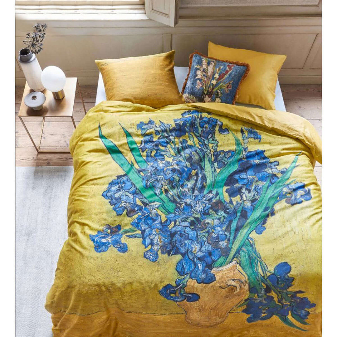 _label_, DSZ Product, feed-cond-new, feed-sl-free shipping, free-shipping, newBedding House Irises Yellow Cotton Sateen Quilt Cover Set King - Premium Home & Garden > Bedding > Duvet Covers from Bedding House ! Shop Online Buy Now at S & D's Value Store Family Business Best Customer Service_label_, DSZ Product, feed-cond-new, feed-sl-free shipping, free-shipping, new