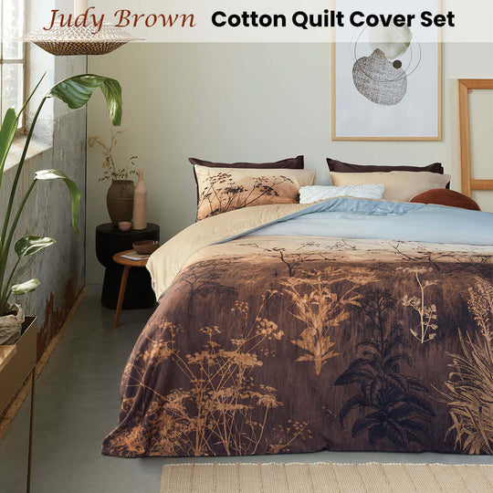 _label_, DSZ Product, feed-cond-new, feed-sl-free shipping, free-shipping, newBedding House Judy Brown Cotton Quilt Cover Set King - Premium Home & Garden > Bedding > Duvet Covers from Bedding House ! Shop Online Buy Now at S & D's Value Store Family Business Best Customer Service_label_, DSZ Product, feed-cond-new, feed-sl-free shipping, free-shipping, new