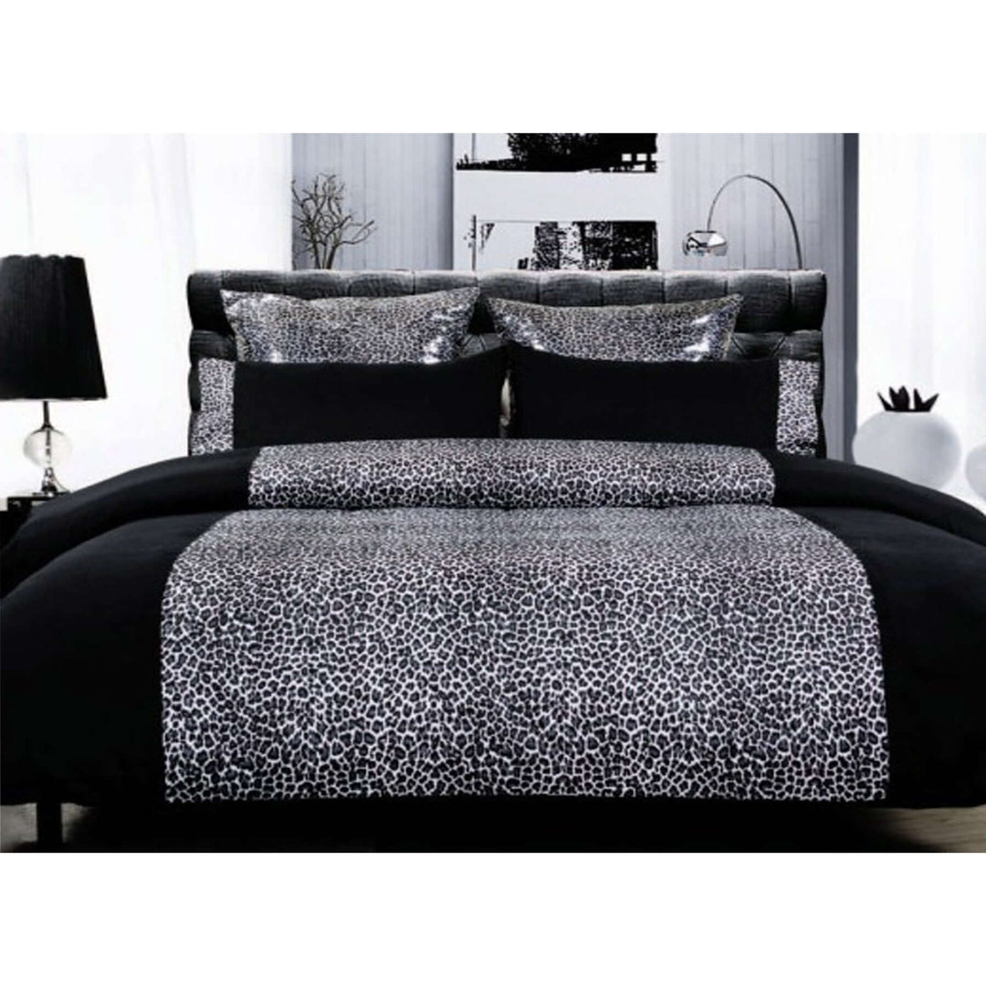 _label_, DSZ Product, feed-cond-new, feed-sl-free shipping, free-shippingBig Sleep Leopard Quilt Cover Set Black Single - Premium Home & Garden > Bedding > Duvet Covers from Big Sleep ! Shop Online Buy Now at S & D's Value Store Family Business Best Customer Service_label_, DSZ Product, feed-cond-new, feed-sl-free shipping, free-shipping