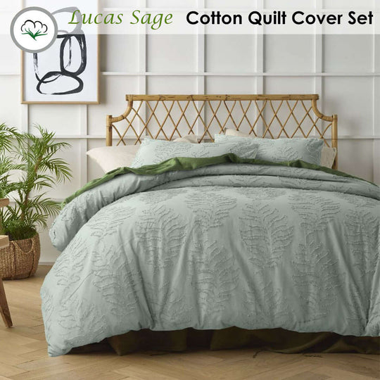 _label_, DSZ Product, feed-cond-new, feed-sl-free shipping, free-shippingAccessorize Lucas Sage Chenille Cotton Quilt Cover Set Single - Premium Home & Garden > Bedding > Bed Sheets from Accessorize ! Shop Online Buy Now at S & D's Value Store Family Business Best Customer Service_label_, DSZ Product, feed-cond-new, feed-sl-free shipping, free-shipping