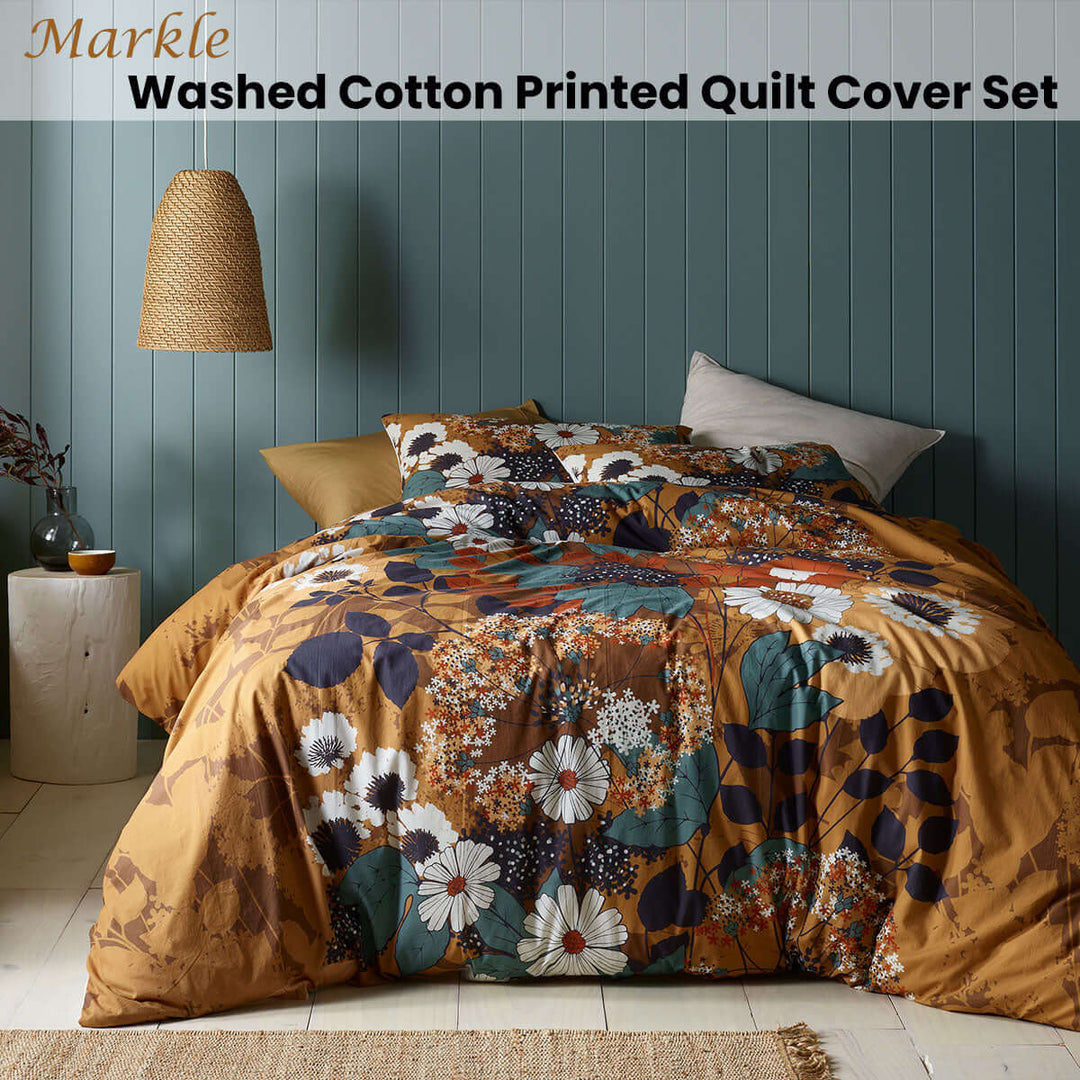 _label_, DSZ Product, feed-cond-new, feed-sl-free shipping, free-shipping, newAccessorize Markle Washed Cotton Printed Quilt Cover Set King - Premium Home & Garden > Bedding > Duvet Covers from Accessorize ! Shop Online Buy Now at S & D's Value Store Family Business Best Customer Service_label_, DSZ Product, feed-cond-new, feed-sl-free shipping, free-shipping, new