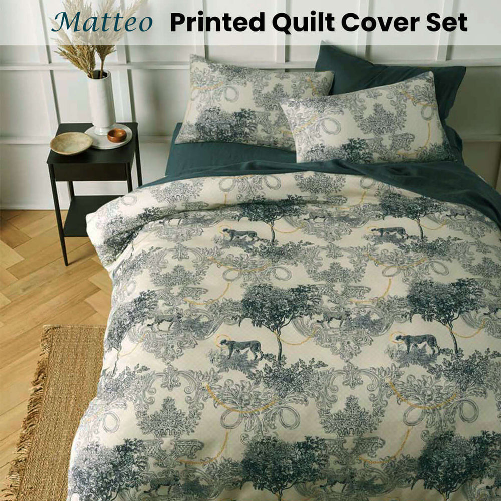 _label_, DSZ Product, feed-cond-new, feed-sl-free shipping, free-shippingBig Sleep Matteo Printed Quilt Cover Set King - Premium Home & Garden > Bedding > Duvet Covers from Big Sleep ! Shop Online Buy Now at S & D's Value Store Family Business Best Customer Service_label_, DSZ Product, feed-cond-new, feed-sl-free shipping, free-shipping