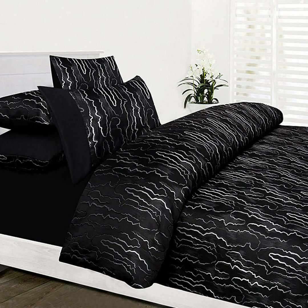 _label_, DSZ Product, feed-cond-new, feed-sl-free shipping, free-shippingAccessorize Naples Black Jacquard Quilt Cover Set Double - Premium Home & Garden > Curtains > Curtains & Drapes from Accessorize ! Shop Online Buy Now at S & D's Value Store Family Business Best Customer Service_label_, DSZ Product, feed-cond-new, feed-sl-free shipping, free-shipping