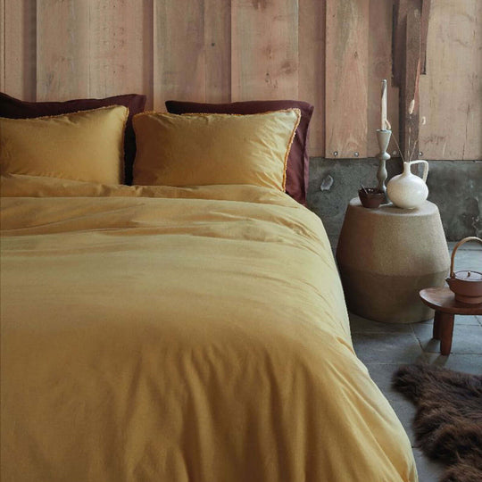 _label_, DSZ Product, feed-cond-new, feed-sl-free shipping, free-shipping, newVtwonen Natural Stone Fraying Yellow Quilt Cover Set King - Premium Home & Garden > Bedding > Duvet Covers from Vtwonen ! Shop Online Buy Now at S & D's Value Store Family Business Best Customer Service_label_, DSZ Product, feed-cond-new, feed-sl-free shipping, free-shipping, new