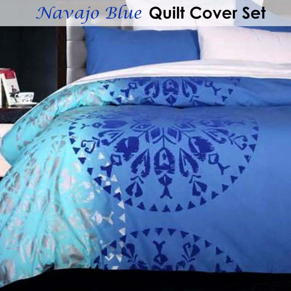 _label_, DSZ Product, feed-cond-new, feed-sl-free shipping, free-shippingAccessorize Navajo Blue Quilt Cover Set Single - Premium Home & Garden > Bedding > Duvet Covers from Accessorize ! Shop Online Buy Now at S & D's Value Store Family Business Best Customer Service_label_, DSZ Product, feed-cond-new, feed-sl-free shipping, free-shipping