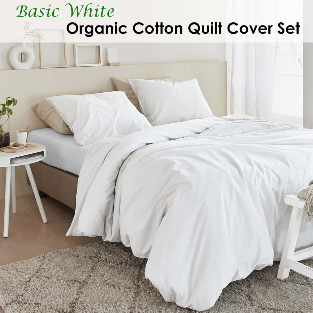 _label_, DSZ Product, feed-cond-new, feed-sl-free shipping, free-shipping, newBedding House Organic Cotton Basic White Quilt Cover Set Super King - Premium Home & Garden > Bedding > Bed Sheets from Bedding House ! Shop Online Buy Now at S & D's Value Store Family Business Best Customer Service_label_, DSZ Product, feed-cond-new, feed-sl-free shipping, free-shipping, new