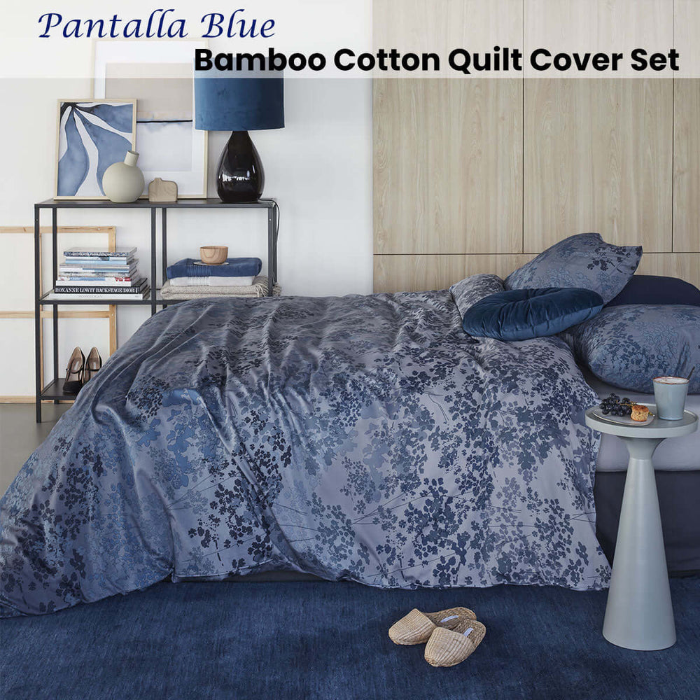 _label_, DSZ Product, feed-cond-new, feed-sl-free shipping, free-shipping, newBedding House Pantalla Blue Bamboo Cotton Quilt Cover Set King - Premium Home & Garden > Bedding > Duvet Covers from Bedding House ! Shop Online Buy Now at S & D's Value Store Family Business Best Customer Service_label_, DSZ Product, feed-cond-new, feed-sl-free shipping, free-shipping, new