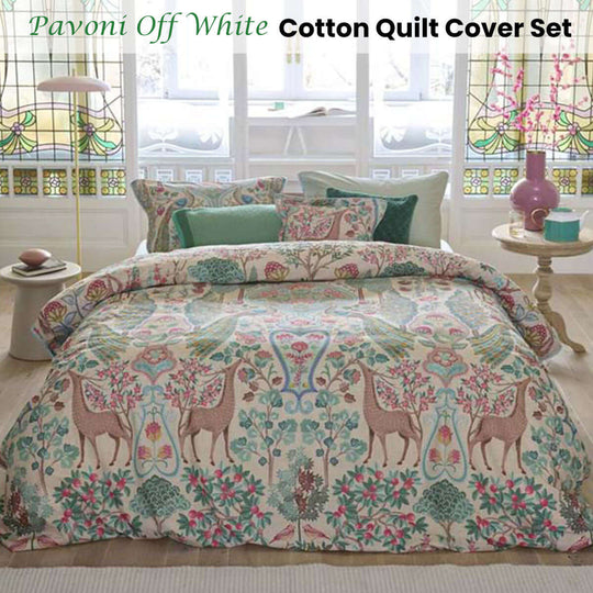 _label_, DSZ Product, feed-cond-new, feed-sl-free shipping, free-shipping, newPip Studio Pavoni Off White Cotton Quilt Cover Set King - Premium Home & Garden > Bedding > Duvet Covers from Pip Studio ! Shop Online Buy Now at S & D's Value Store Family Business Best Customer Service_label_, DSZ Product, feed-cond-new, feed-sl-free shipping, free-shipping, new