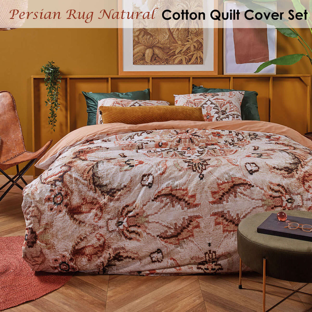 _label_, DSZ Product, feed-cond-new, feed-sl-free shipping, free-shipping, newBedding House Persian Rug Natural Cotton Quilt Cover Set Queen - Premium Home & Garden > Bedding > Bed Sheets from Bedding House ! Shop Online Buy Now at S & D's Value Store Family Business Best Customer Service_label_, DSZ Product, feed-cond-new, feed-sl-free shipping, free-shipping, new