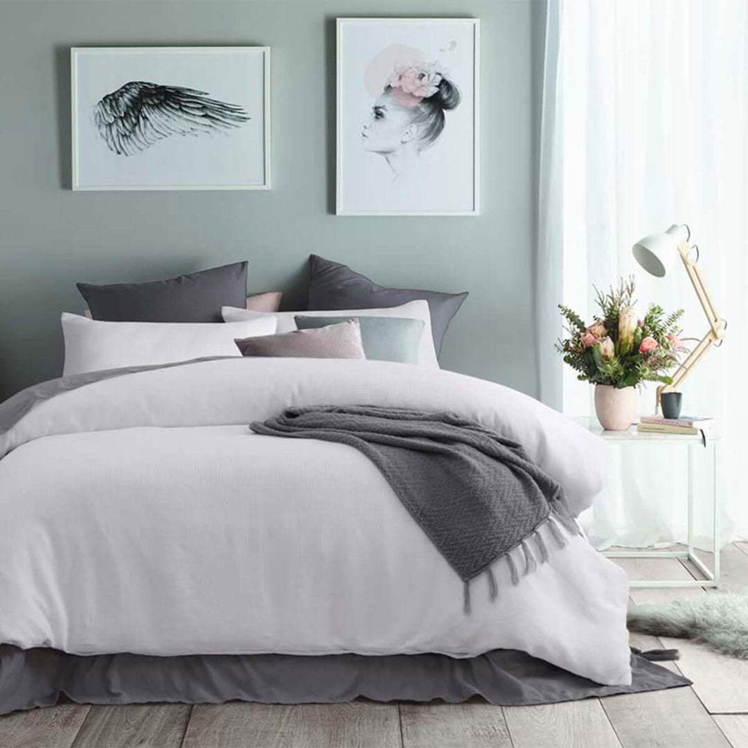 _label_, DSZ Product, feed-cond-new, feed-sl-free shipping, free-shippingAccessorize White Waffle Polyester Quilt Cover Set King - Premium Home & Garden > Bedding > Duvet Covers from Accessorize ! Shop Online Buy Now at S & D's Value Store Family Business Best Customer Service_label_, DSZ Product, feed-cond-new, feed-sl-free shipping, free-shipping