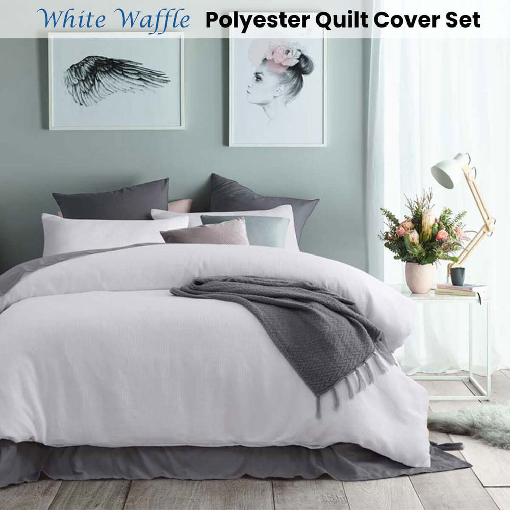 _label_, DSZ Product, feed-cond-new, feed-sl-free shipping, free-shippingAccessorize White Waffle Polyester Quilt Cover Set King - Premium Home & Garden > Bedding > Duvet Covers from Accessorize ! Shop Online Buy Now at S & D's Value Store Family Business Best Customer Service_label_, DSZ Product, feed-cond-new, feed-sl-free shipping, free-shipping