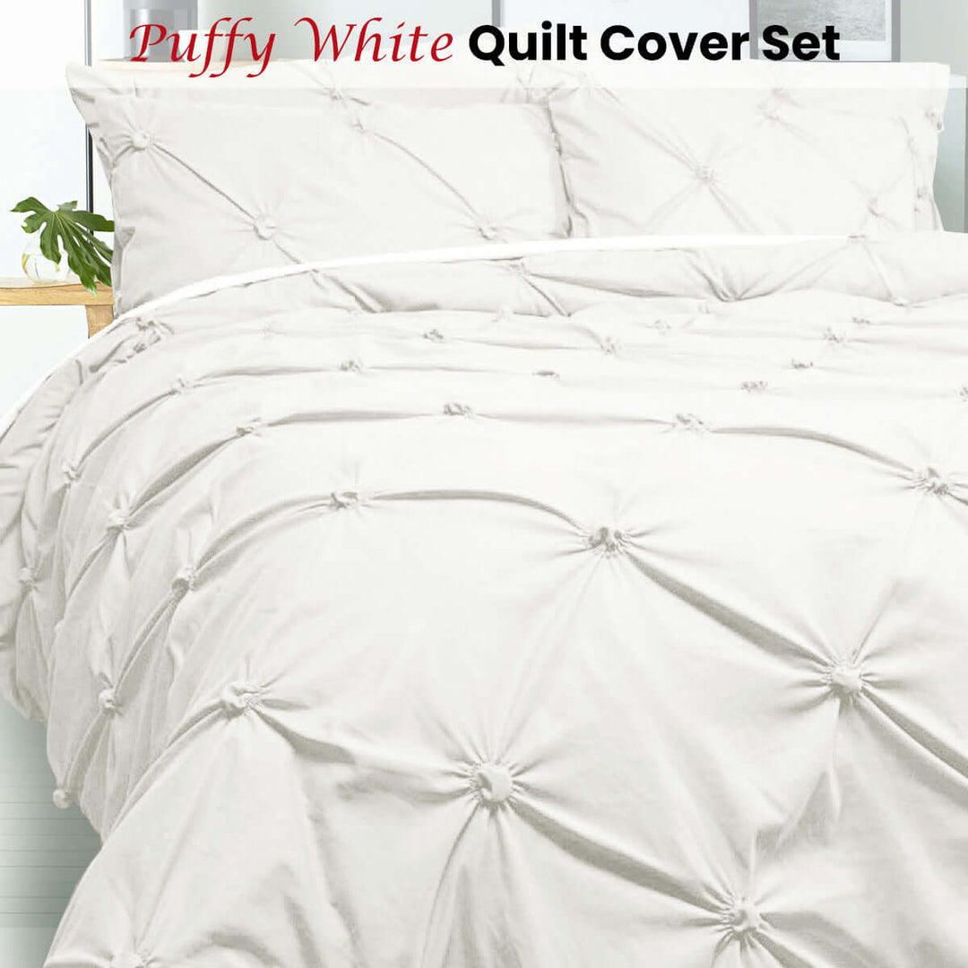 _label_, DSZ Product, feed-cond-new, feed-sl-free shipping, free-shippingBloomington Puffy Quilt Cover Set White Double - Premium Home & Garden > Bedding > Duvet Covers from Bloomington ! Shop Online Buy Now at S & D's Value Store Family Business Best Customer Service_label_, DSZ Product, feed-cond-new, feed-sl-free shipping, free-shipping