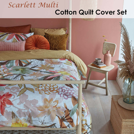 _label_, DSZ Product, feed-cond-new, feed-sl-free shipping, free-shipping, newBedding House Scarlett Multi Cotton Quilt Cover Set King - Premium Home & Garden > Bedding > Duvet Covers from Bedding House ! Shop Online Buy Now at S & D's Value Store Family Business Best Customer Service_label_, DSZ Product, feed-cond-new, feed-sl-free shipping, free-shipping, new