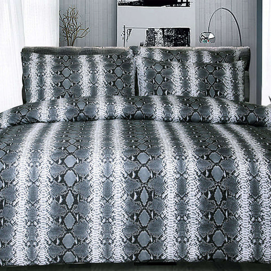 _label_, DSZ Product, feed-cond-new, feed-sl-free shipping, free-shippingBig Sleep Snake Skin Black Quilt Cover Set Double - Premium Home & Garden > Bedding > Duvet Covers from Big Sleep ! Shop Online Buy Now at S & D's Value Store Family Business Best Customer Service_label_, DSZ Product, feed-cond-new, feed-sl-free shipping, free-shipping