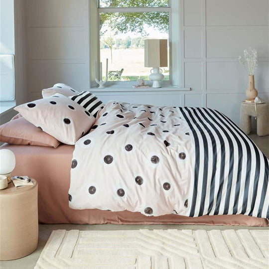 _label_, DSZ Product, feed-cond-new, feed-sl-free shipping, free-shipping, newVtwonen Stripe And Eye Natural Cotton Quilt Cover Set King - Premium Home & Garden > Bedding > Duvet Covers from Vtwonen ! Shop Online Buy Now at S & D's Value Store Family Business Best Customer Service_label_, DSZ Product, feed-cond-new, feed-sl-free shipping, free-shipping, new