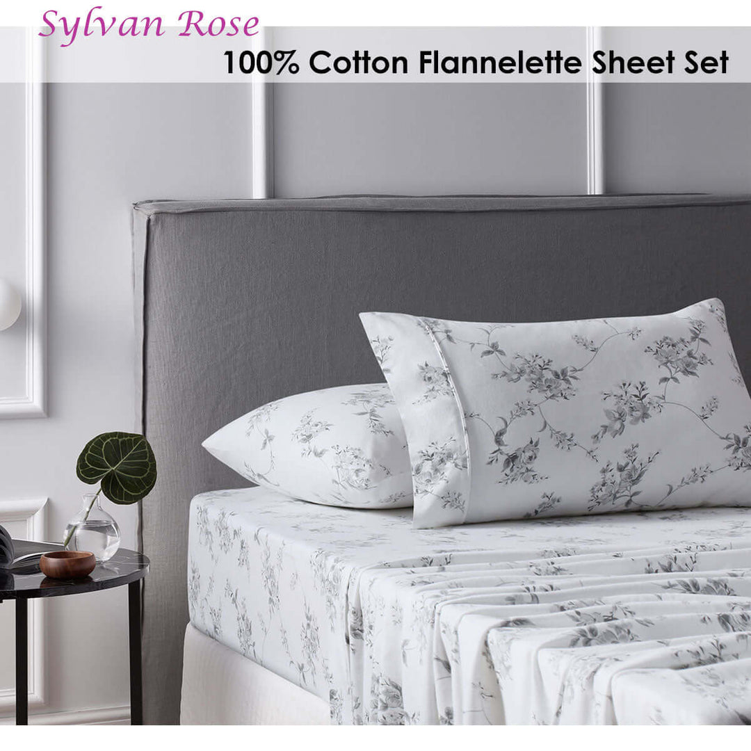 _label_, DSZ Product, feed-cond-new, feed-sl-free shipping, free-shippingAccessorize Cotton Flannelette Sheet Set Sylvan Rose Single - Premium Home & Garden > Bedding > Bed Sheets from Accessorize ! Shop Online Buy Now at S & D's Value Store Family Business Best Customer Service_label_, DSZ Product, feed-cond-new, feed-sl-free shipping, free-shipping