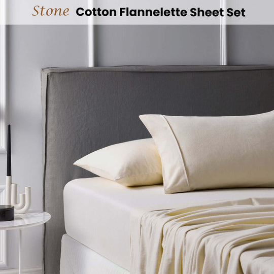 _label_, DSZ Product, feed-cond-new, feed-sl-free shipping, free-shippingAccessorize Cotton Flannelette Sheet Set 40Cm Wall Stone Queen - Premium Home & Garden > Bedding > Bed Sheets from Accessorize ! Shop Online Buy Now at S & D's Value Store Family Business Best Customer Service_label_, DSZ Product, feed-cond-new, feed-sl-free shipping, free-shipping