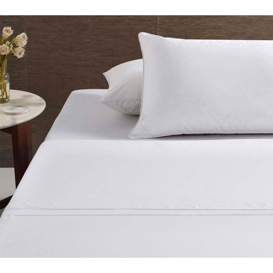 _label_, DSZ Product, feed-cond-new, feed-sl-free shipping, free-shipping, newAccessorize White Piped Hotel Deluxe Cotton Sheet Set King - Premium Home & Garden > Bedding > Bed Sheets from Accessorize ! Shop Online Buy Now at S & D's Value Store Family Business Best Customer Service_label_, DSZ Product, feed-cond-new, feed-sl-free shipping, free-shipping, new