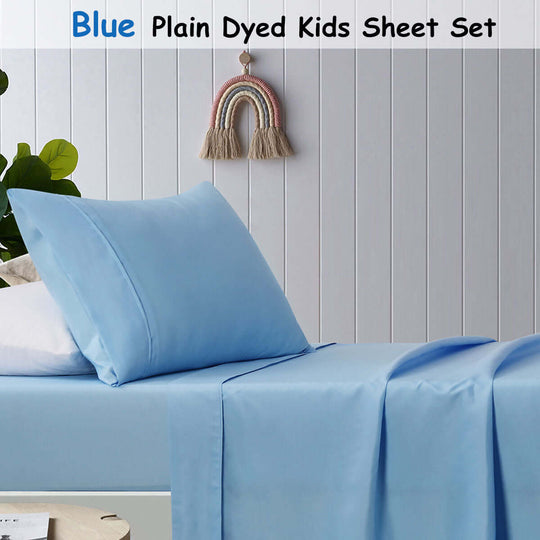 _label_, DSZ Product, feed-cond-new, feed-sl-free shipping, free-shippingHappy Kids Blue Plain Dyed Microfibre Sheet Set Double - Premium Home & Garden > Bedding > Bed Sheets from Happy Kids ! Shop Online Buy Now at S & D's Value Store Family Business Best Customer Service_label_, DSZ Product, feed-cond-new, feed-sl-free shipping, free-shipping