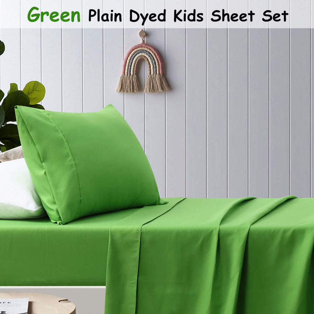 _label_, DSZ Product, feed-cond-new, feed-sl-free shipping, free-shippingHappy Kids Green Plain Dyed Microfibre Sheet Set Double - Premium Home & Garden > Bedding > Bed Sheets from Happy Kids ! Shop Online Buy Now at S & D's Value Store Family Business Best Customer Service_label_, DSZ Product, feed-cond-new, feed-sl-free shipping, free-shipping