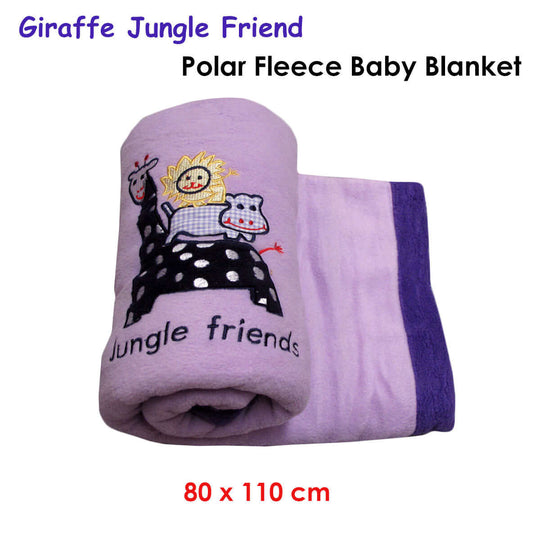 _label_, DSZ Product, feed-cond-new, feed-sl-free shipping, free-shippingGiraffe Jungle Friend Polar Fleece Baby Blanket 80 X 110 Cm - Premium Home & Garden > Bedding > Blankets & Throws from DSZ ! Shop Online Buy Now at S & D's Value Store Family Business Best Customer Service_label_, DSZ Product, feed-cond-new, feed-sl-free shipping, free-shipping