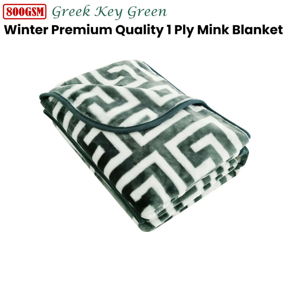 _label_, DSZ Product, feed-cond-new, feed-sl-free shipping, free-shippingBloomington 800Gsm Greek Key Green Winter Premium Quality 1 Ply Mink Blanket Double - Premium Home & Garden > Bedding > Blankets & Throws from Bloomington ! Shop Online Buy Now at S & D's Value Store Family Business Best Customer Service_label_, DSZ Product, feed-cond-new, feed-sl-free shipping, free-shipping