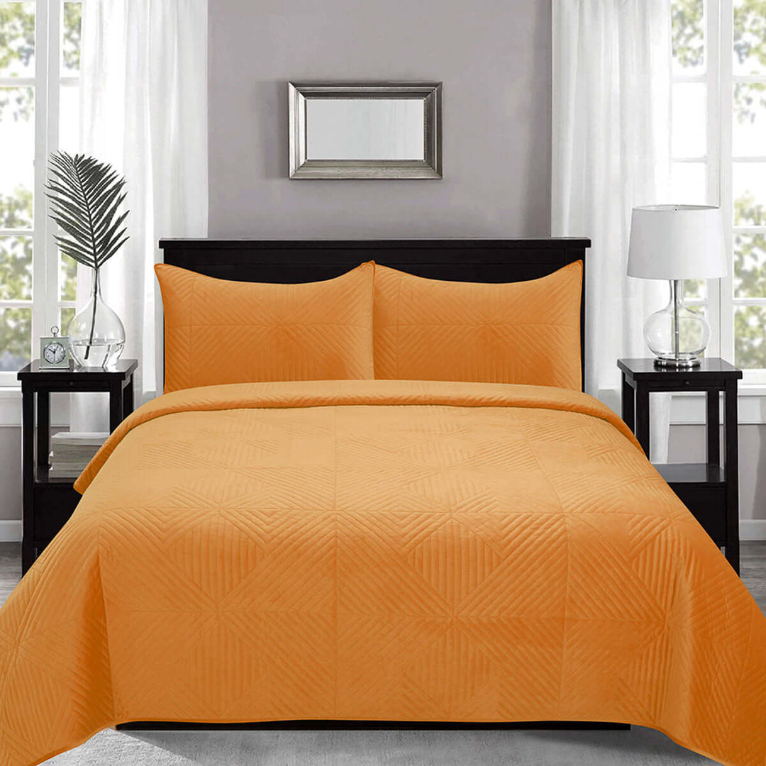 _label_, DSZ Product, feed-cond-new, feed-sl-free shipping, free-shipping, newJ.Elliot Home Merida Mustard Velvet Quilted Coverlet Set Queen/King - Premium Home & Garden > Bedding > Duvet Covers from J.Elliot Home ! Shop Online Buy Now at S & D's Value Store Family Business Best Customer Service_label_, DSZ Product, feed-cond-new, feed-sl-free shipping, free-shipping, new