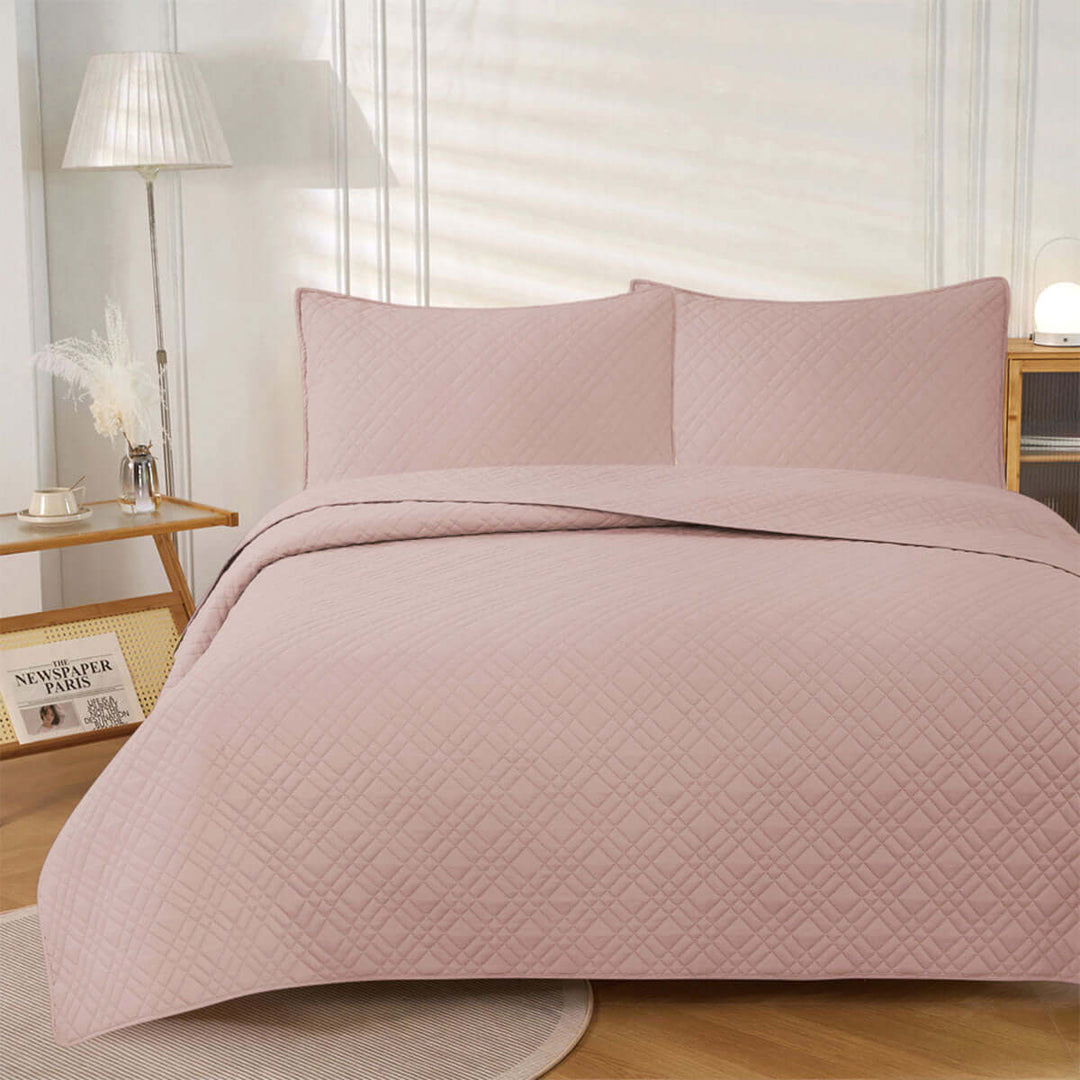 _label_, DSZ Product, feed-cond-new, feed-sl-free shipping, free-shippingJane Barrington Morris Blush Ultrasonic Embossed Lightly Quilted Reversible Coverlet Set King - Premium Home & Garden > Bedding > Bed Sheets from Jane Barrington ! Shop Online Buy Now at S & D's Value Store Family Business Best Customer Service_label_, DSZ Product, feed-cond-new, feed-sl-free shipping, free-shipping