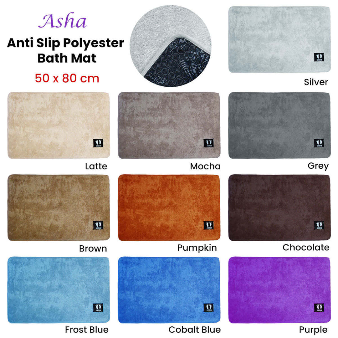 _label_, DSZ Product, feed-cond-new, feed-sl-free shipping, free-shipping, newAsha Anti Slip Polyester Bath Mat 50 X 80 Cm Cobalt Blue - Premium Home & Garden > Bathroom Accessories > Bath Mats & Rugs from Asha ! Shop Online Buy Now at S & D's Value Store Family Business Best Customer Service_label_, DSZ Product, feed-cond-new, feed-sl-free shipping, free-shipping, new