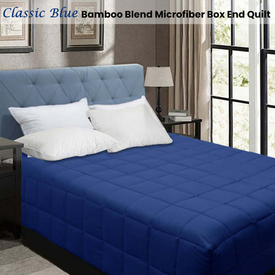 _label_, DSZ Product, feed-cond-new, feed-sl-free shipping, free-shippingShangri La Bamboo Blend Microfiber Box End Quilt Classic Blue Double - Premium Home & Garden > Bedding > Duvet Covers from Shangri La ! Shop Online Buy Now at S & D's Value Store Family Business Best Customer Service_label_, DSZ Product, feed-cond-new, feed-sl-free shipping, free-shipping