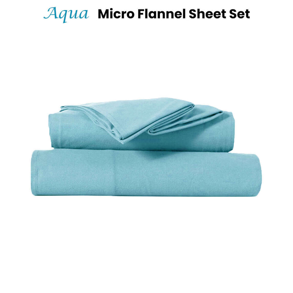 _label_, DSZ Product, feed-cond-new, feed-sl-free shipping, free-shippingKingtex Ultra - Soft Micro Flannel Sheet Set 40 Cm Wall Aqua Double - Premium Home & Garden > Bedding > Bed Sheets from Kingtex ! Shop Online Buy Now at S & D's Value Store Family Business Best Customer Service_label_, DSZ Product, feed-cond-new, feed-sl-free shipping, free-shipping