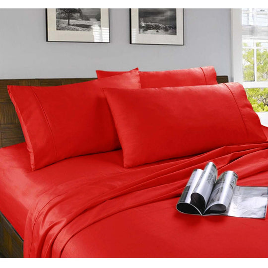 _label_, DSZ Product, feed-cond-new, feed-sl-free shipping, free-shippingKingtex Microfibre Sheet Set Red Double - Premium Home & Garden > Bedding > Bed Sheets from Kingtex ! Shop Online Buy Now at S & D's Value Store Family Business Best Customer Service_label_, DSZ Product, feed-cond-new, feed-sl-free shipping, free-shipping