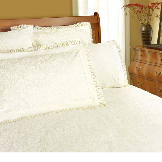 _label_, DSZ Product, feed-cond-new, feed-sl-free shipping, free-shippingShangri La Microfibre Machine Lace Sheet Set Cream Queen - Premium Home & Garden > Bedding > Quilts & Duvets from Shangri La ! Shop Online Buy Now at S & D's Value Store Family Business Best Customer Service_label_, DSZ Product, feed-cond-new, feed-sl-free shipping, free-shipping