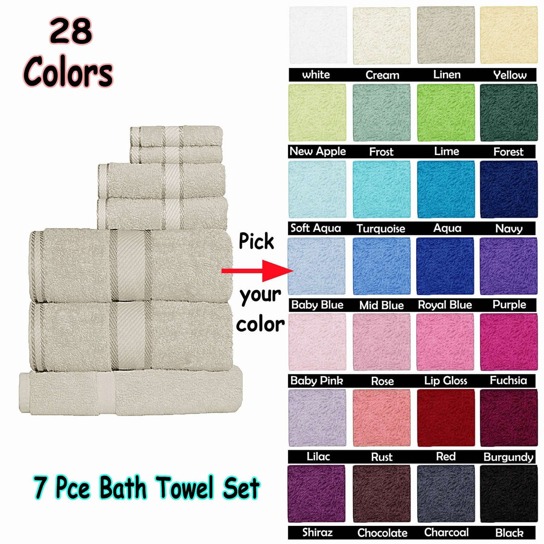 _label_, DSZ Product, feed-cond-new, feed-sl-free shipping, free-shipping, newKingtex 550Gsm Cotton 7 Pce Towel Set Baby Blue - Premium Home & Garden > Bathroom Accessories > Bath Towels & Robes from Kingtex ! Shop Online Buy Now at S & D's Value Store Family Business Best Customer Service_label_, DSZ Product, feed-cond-new, feed-sl-free shipping, free-shipping, new