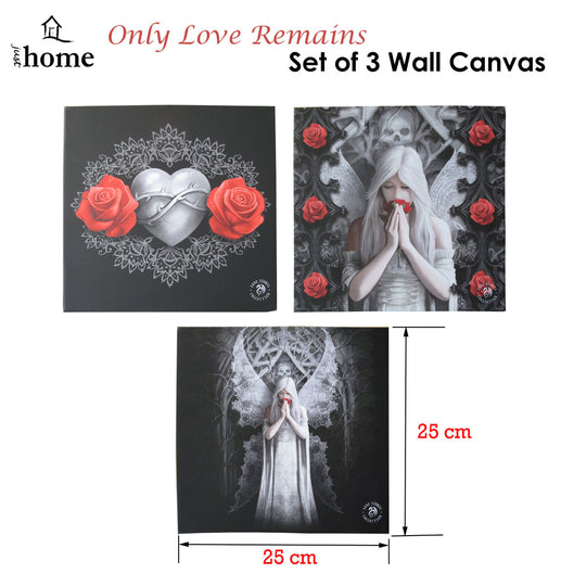 _label_, DSZ Product, feed-cond-new, feed-sl-free shipping, free-shipping, newAnne Stokes Set Of 3 Only Love Remains Wall Canvas - Premium Furniture > Living Room > Bookcases & Shelves from Anne Stokes ! Shop Online Buy Now at S & D's Value Store Family Business Best Customer Service_label_, DSZ Product, feed-cond-new, feed-sl-free shipping, free-shipping, new